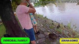 duck feeding led to dick sucking... serina swallows dean's cream now??