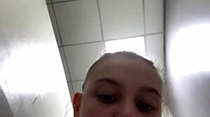 Horny Bbw Teen Feels Intense Emotions With Bouncing Natural Tits In Gym