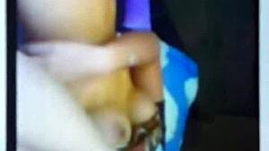 French Slut Fanny Toying on Webcam with Shaved Hairless Brunette Pussy and Bold Beauty Tits