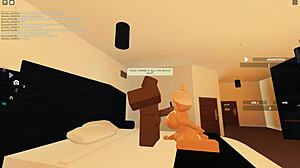 Roblox Porn Blacked with Blonde Milf Riding Big Black Cock in Rough Anal Sex and Wet Tits Action