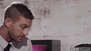 Hey, that teacher just took this asian teen's virginity with deep blowjob and pussy sex