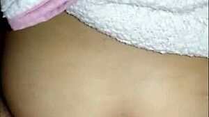 Waking Up My Friend's Cute Latina Sister with Intense Couple Action in Big Ass Bed Scene