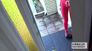 petite athena rayne takes on big cock in rough cowgirl ride