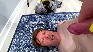 cum slave pervert daniel worships livie blainn