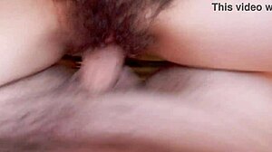 i feel so connected when my wife rides me bent over in doggystyle with her hairy pussy during our homemade sex