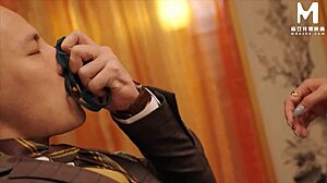 Modelmedia Asia - Chinese Massage Parlor with Long-Legged Cheongsam Beauty Giving Footjob