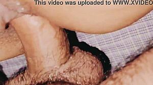 Oh wow, sharing bed with aunty and cumming deep inside her tight wet pussy!