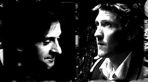 jodi james takes on threesome with anal, deepthroat, and double facial in fishnets and heels