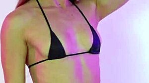 i feel so excited trying on this mini microbikini from hannahjames710 collection