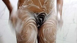 Hairy Pussy Reaches Orgasm With Pissing In Hot Bathing Video Featuring Mature Brunette Beauty