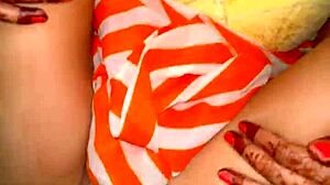 Wife Double Creampied by Hubby and Young 18+ in Wet Cunilingus Action