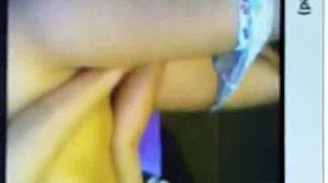 French Slut Fanny Toying on Webcam with Shaved Hairless Brunette Pussy and Bold Beauty Tits