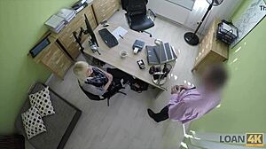 Loan4k blonde teen gets fingered and banged hard in office casting interview