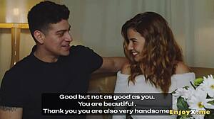 jason and agatha's hardcore blowjob and doggystyle session on bed is super hot