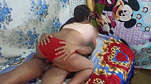 Hey, isn't this desi neighbor chubby bhabhi cheating with husband's friend in hardcore doggystyle rough sex with big ass shaking and dirty talk just wild?