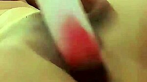 I'm so desperate for cock I made my own homemade dildo