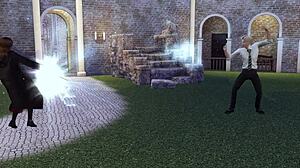 Suggestive Hermione Granger Endures Intense Anal Encounter After Duel Loss to Draco Malfoy in Hentai