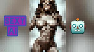 Oh man, check out Jennifer Lopez with those huge tits and big ass in this perfect body AI art tribute, it's wild!