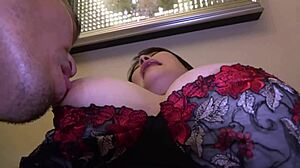 Japanese pregnant milf with huge saggy tits shows off her big natural boobs.