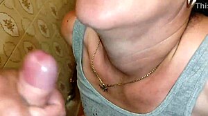 Stepson Fills My Mouth And Face With Delicious Semen In Bathroom!