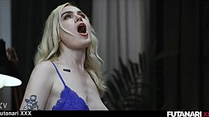 Tattooed Housewife Grows Dick For Bisexual Lesbian Fuck And Squirting