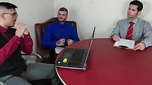 Office Slutty Trailer Explodes with Double Penetration and Cumshots!