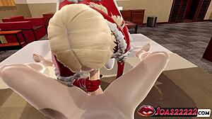 Personal christmas elf gives me the hottest blowjob on big dick with cumshot facial in 3d animation porn