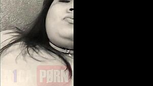 casada enjoys masturbating with another man on video call