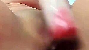 I'm so desperate for cock I made my own homemade dildo