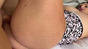 I Caught My Step Bro Jerking on Me and I Helped Him with My Big Natural Tits and Curvy Latina Body in Homemade Scene.