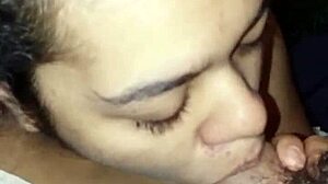 Sloppy Deepthroat Latina Sucking Cock