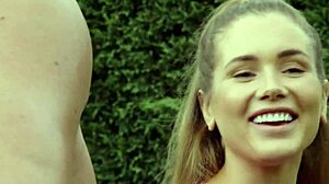 Gym bunny mary rock starts her workout with curvy brunette body in the gym. Then she rides cowgirl on stud neighbour's cock and licks up his spunk in hardcore action.