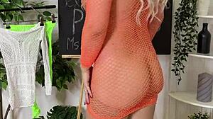 Suggestive sexual wellness presents alluring mature in sexy fishnet dresses with big ass and curvy appeal