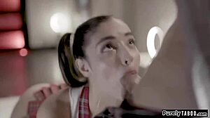 Whoa, this teen ai deepthroats and gets anal reamed by her old customer... intense stuff! 😈🍑