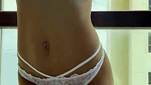 Isn't it tempting how gorgeous Monika Fox tries on new sexy lingerie and poses seductively?