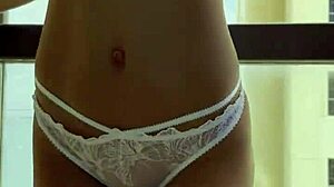 Isn't it tempting how gorgeous Monika Fox tries on new sexy lingerie and poses seductively?