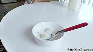 russian stepmother gives pov blowjob to stepson