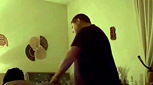 Amateur Homemade Ebony Bent Over in Doggystyle Ass Action with Interracial Black From Behind!