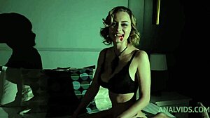 real halloween party with teen 18+ anal orgy and double penetration fun?