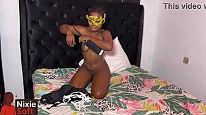 Horny black girl craves a massive black dick in her wet pussy?