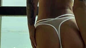 Isn't it tempting how gorgeous Monika Fox tries on new sexy lingerie and poses seductively?