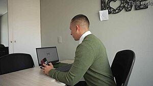 colombian secretary ashley sanz dances her way to a promotion using her ass at the club