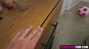 Step Brother Caught Brunette Teen Doing Naked Yoga Leading to Bent Over Doggystyle Blowjob and Deepthroat POV Taboo