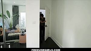 Freeuse petite teen Lilly Bell gets fucked by stepsister's boyfriend Elias Cash