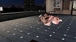 I came across this IMVU character acting like a bold figure in the virtual space