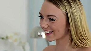 Oh yeah, watch this lez teen ride that strapon deep!