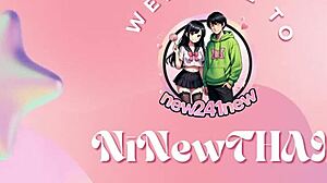 I lick sexy asian teen babe in cute babysitter cosplay for rough pov creampie outdoors