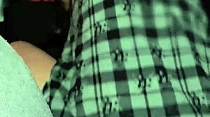 Stepsister rides cowgirl on car with big ass and hairy juicy pussy. She spreads tan lines for passionate wet orgasm.