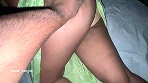 Curvy Indian teen rides cowgirl in bedroom then bends over for doggystyle pounding in bathroom.