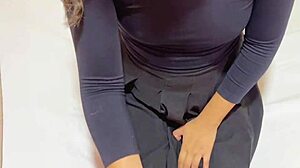 Curvy Latina neighbor tempts with big ass in outdoor garden encounter